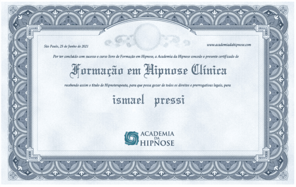 Ismael Pressi Hipnose Hipnoterapia Novo Hamburgo